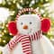 Glitzhome® 17.75"H Christmas Fabric Standing Snowman